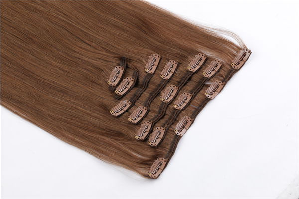 100 human hair clip in extensions JF008